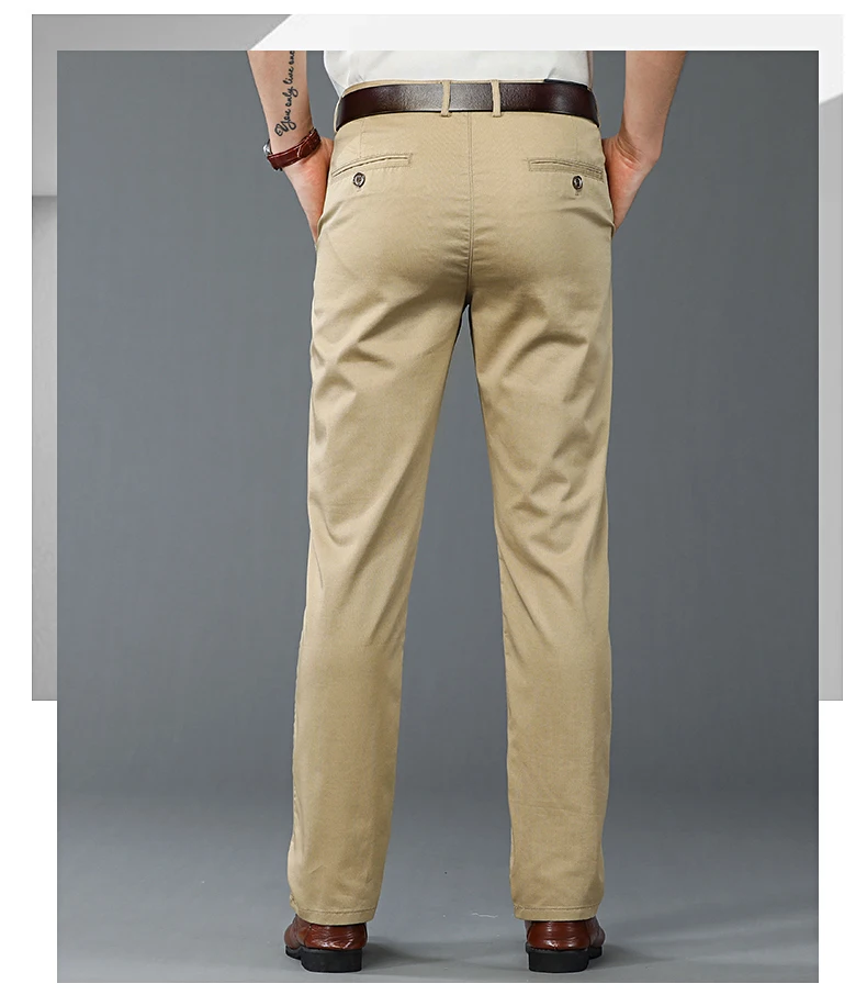 7-color Fashion Men's Business Casual Pants Spring Thin Fashion Loose Brand Breathable Male Clothing Straight Work Pants