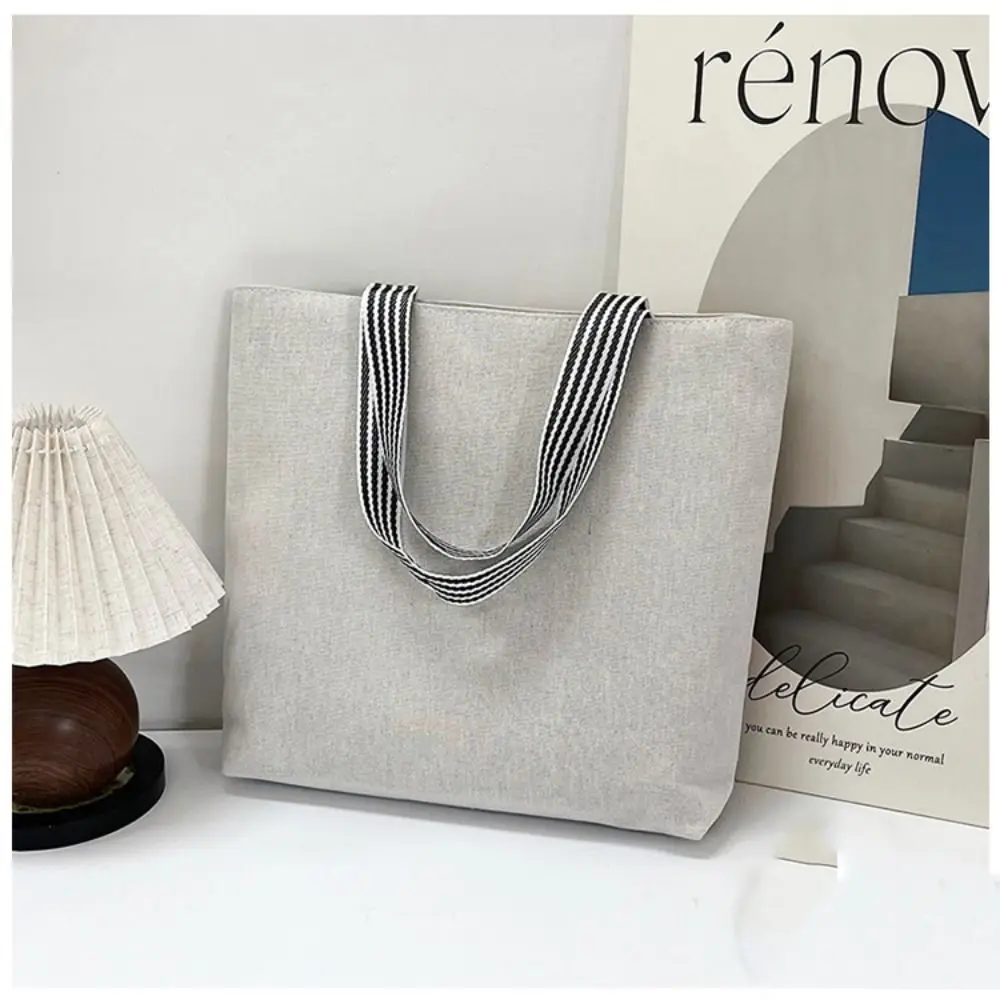 Retro Embroidery Women Handbag Linen Ethnic Style Shoulder Bag Tote Bag