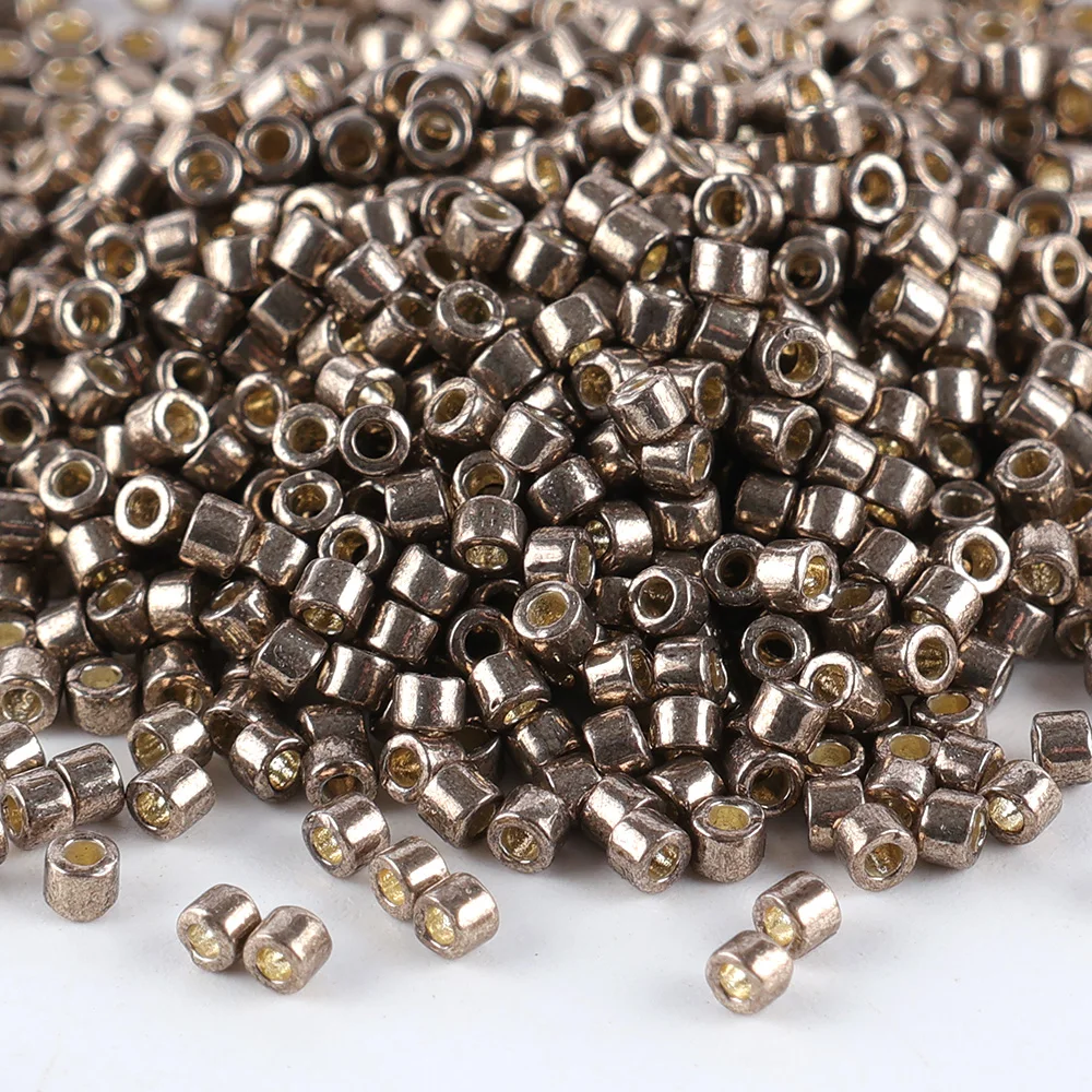 10g/tube Imported MIYUKI Metal Series DB11/0 Delica Beads Jewelry Accessories Imported from Japan, Suitable for Various DIY Brac