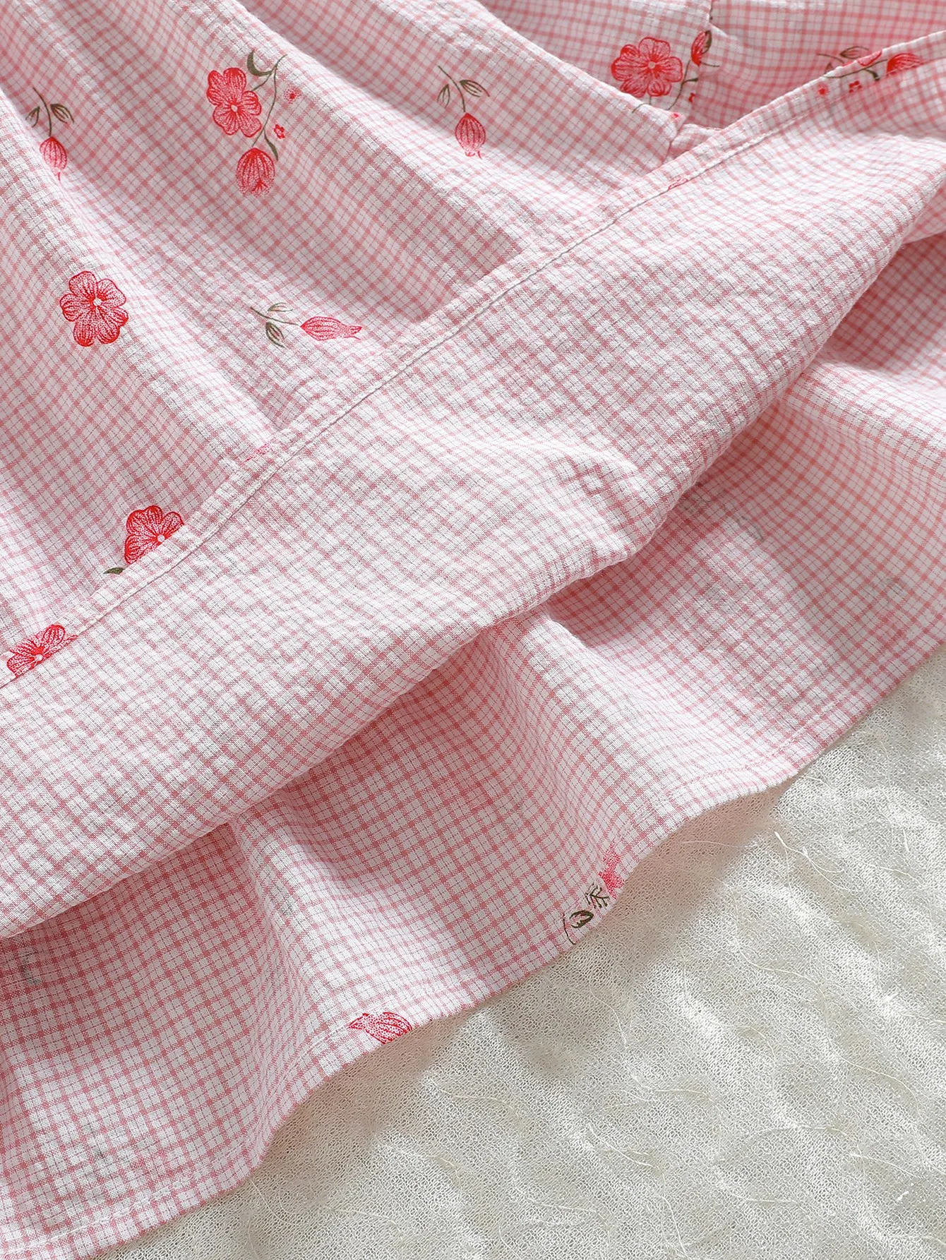 Dresses for Girl Summer Sleeveless Square Collar Print Floral Children's Dress Fashion Streetwear Costume