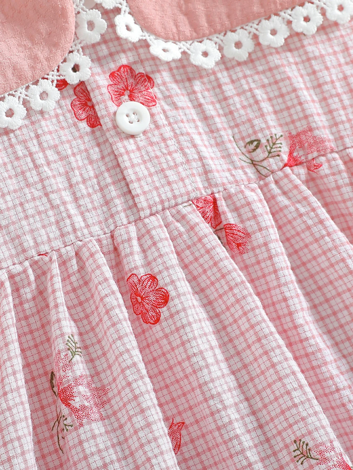 Dresses for Girl Summer Sleeveless Square Collar Print Floral Children's Dress Fashion Streetwear Costume