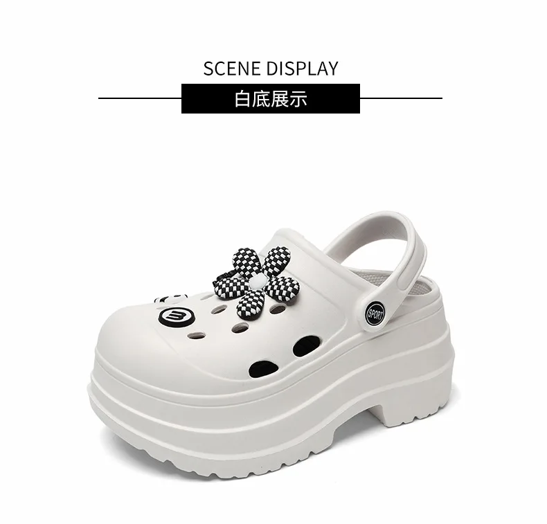 Women Chunky Platform Sandals Summer Garden Shoes Fashion Slippers Beach Non Slip High Quality Bathroom Bedroom Orginal Shoes