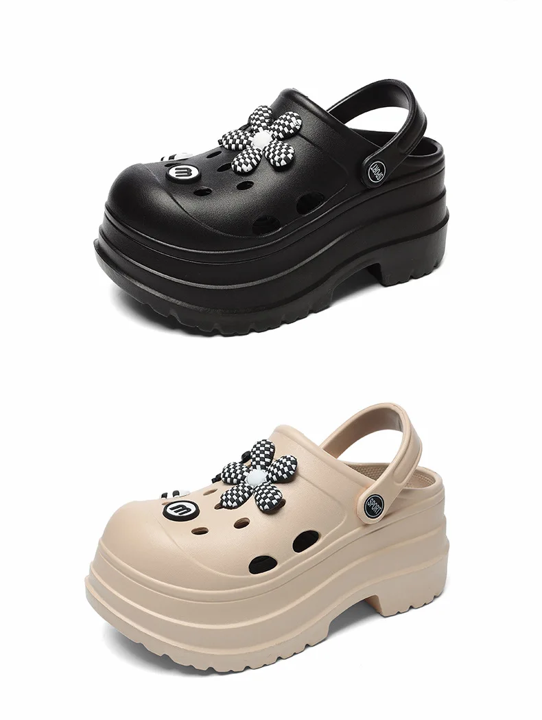 Women Chunky Platform Sandals Summer Garden Shoes Fashion Slippers Beach Non Slip High Quality Bathroom Bedroom Orginal Shoes