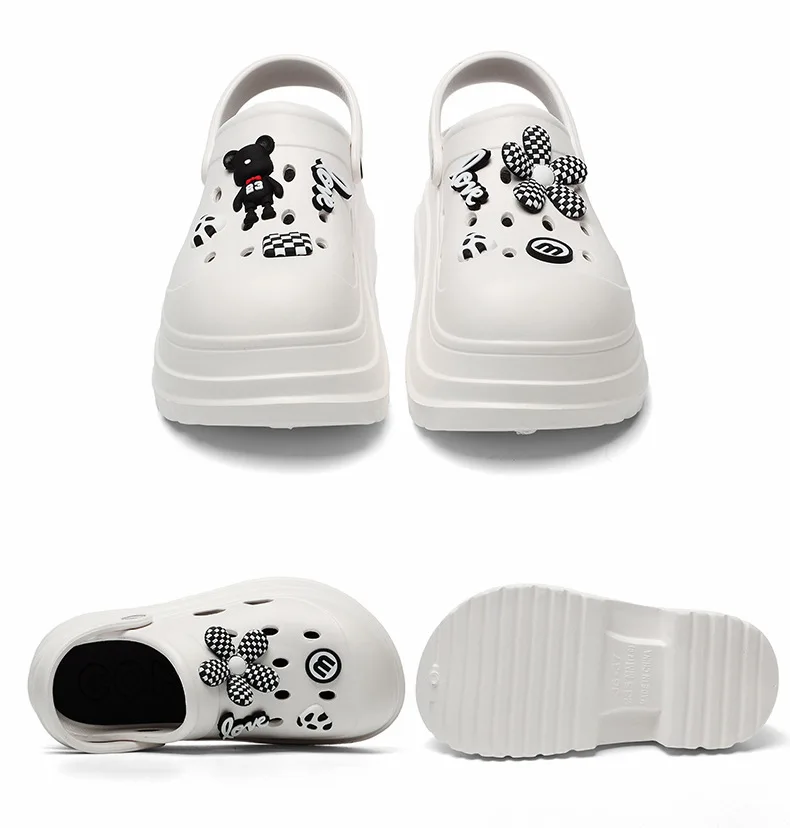 Women Chunky Platform Sandals Summer Garden Shoes Fashion Slippers Beach Non Slip High Quality Bathroom Bedroom Orginal Shoes