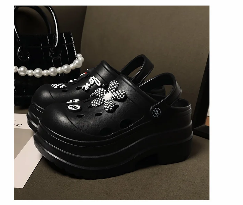 Women Chunky Platform Sandals Summer Garden Shoes Fashion Slippers Beach Non Slip High Quality Bathroom Bedroom Orginal Shoes