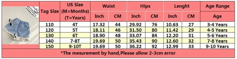 New Girls Denim Shorts Korean Lightweight Summer Shorts for Toddler Girls Casual Versatile Children's Clothing Outdoor Wear