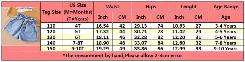 New Girls Denim Shorts Korean Lightweight Summer Shorts for Toddler Girls Casual Versatile Children's Clothing Outdoor Wear