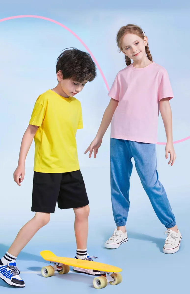 Thinking Girl T-shirt for Girls Cotton Kids TShirt Cartoon Children Casual Clothes Teen Baby Girl Casual Y2K Tops 6 8 10 12 Year