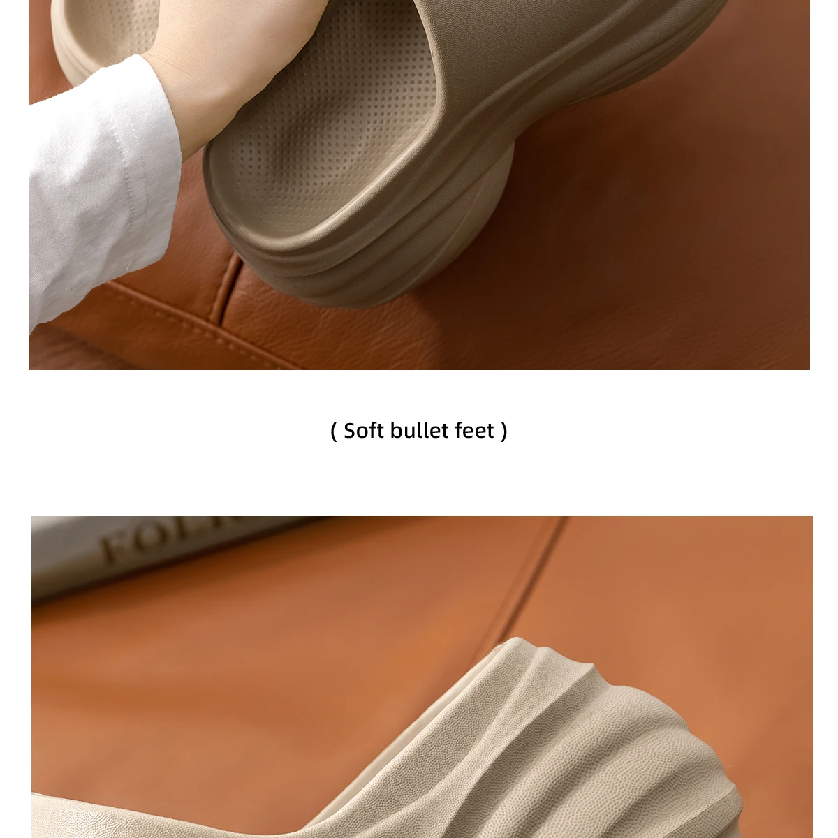 EVA Women Indoor Slippers Non-slip Heightened Thick Bottom Slippers Comfortable Soft Outdoor Slippers