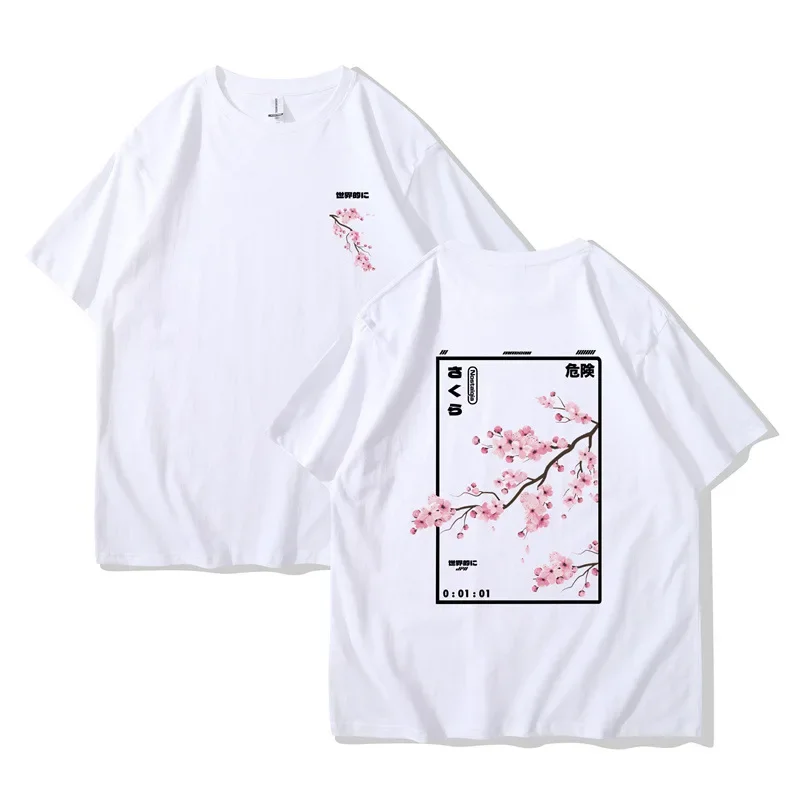 2025 Summer Japanese cartoon Harajuku T-shirt Printed Men's Street Short sleeved Sports T-shirt
