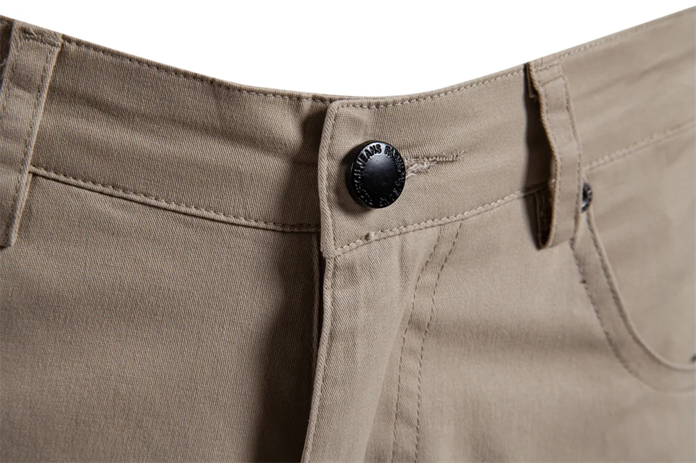 AIOPESON Men's 100% Cotton Summer Shorts Casual 11-Tone Multi-Pocket Lightweight Street Shorts