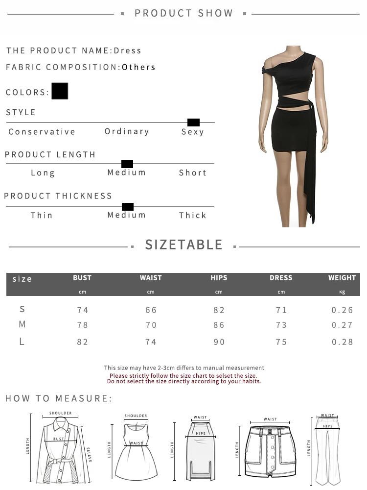 Weird Puss Sexy Hollow Dress Women Irregular Diagonal Collar Waistless Midnight Hottie Club Party Trend Coquettish Mini Bodycon