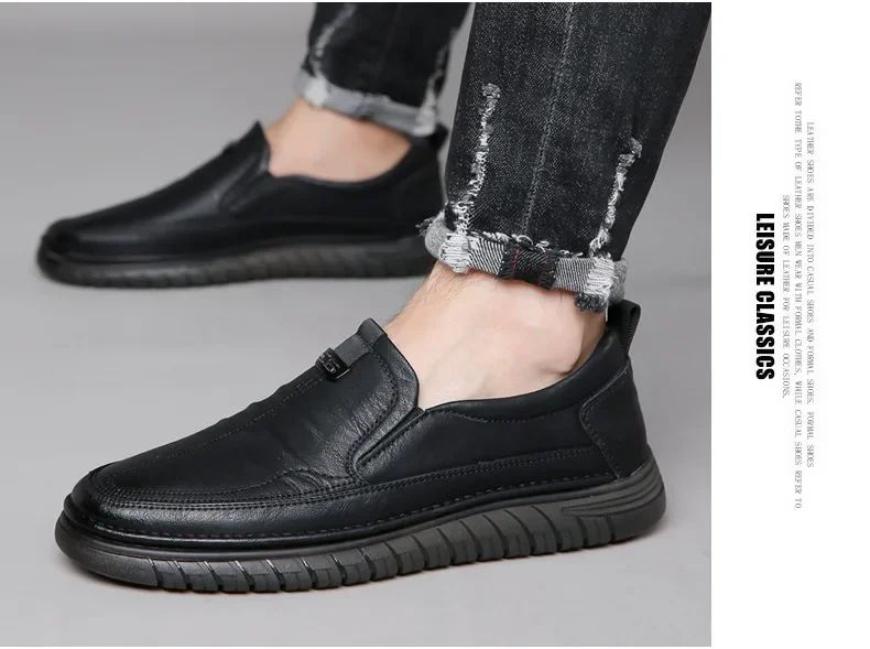 Retro Penny Loafer Genuine Cow Leather Classic Shoes Sewing Comfortable Men Casual Slip-on Club Party Shoe Spring Summer