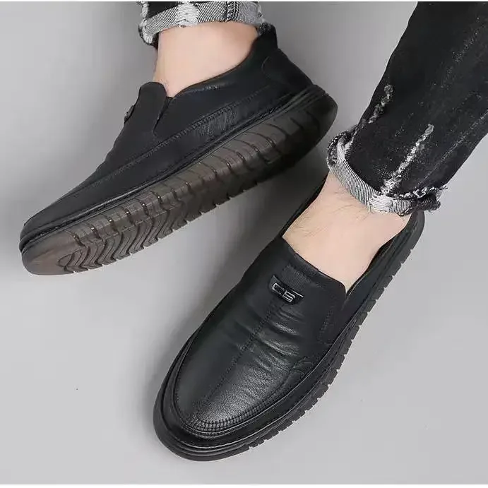 Retro Penny Loafer Genuine Cow Leather Classic Shoes Sewing Comfortable Men Casual Slip-on Club Party Shoe Spring Summer