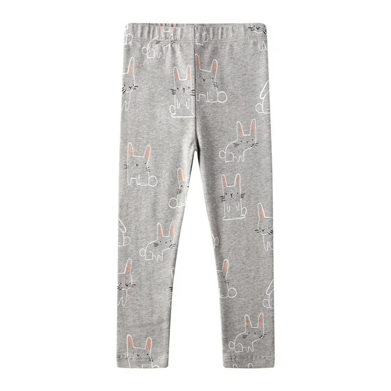 2 3 4 5 6 7Y Girls Leggings Cotton Girl's Trousers Girls Pants Skinny Print Cartoon Pattern Kids Children Leggings Trousers