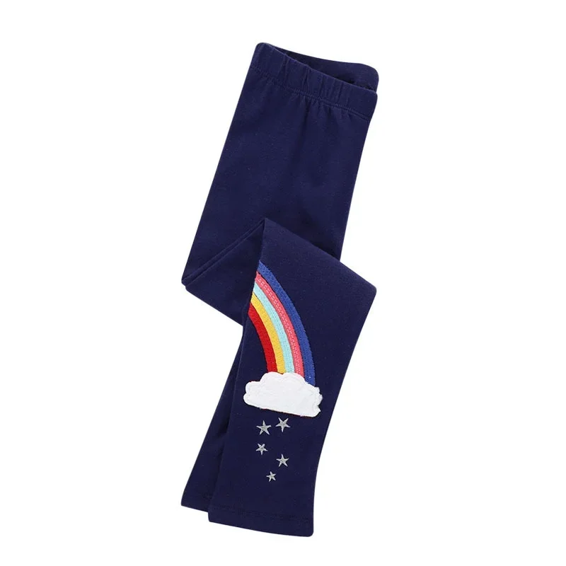 2 3 4 5 6 7Y Girls Leggings Cotton Girl's Trousers Girls Pants Skinny Print Cartoon Pattern Kids Children Leggings Trousers