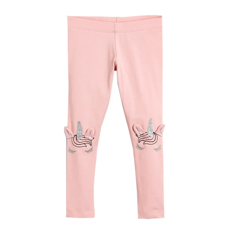2 3 4 5 6 7Y Girls Leggings Cotton Girl's Trousers Girls Pants Skinny Print Cartoon Pattern Kids Children Leggings Trousers