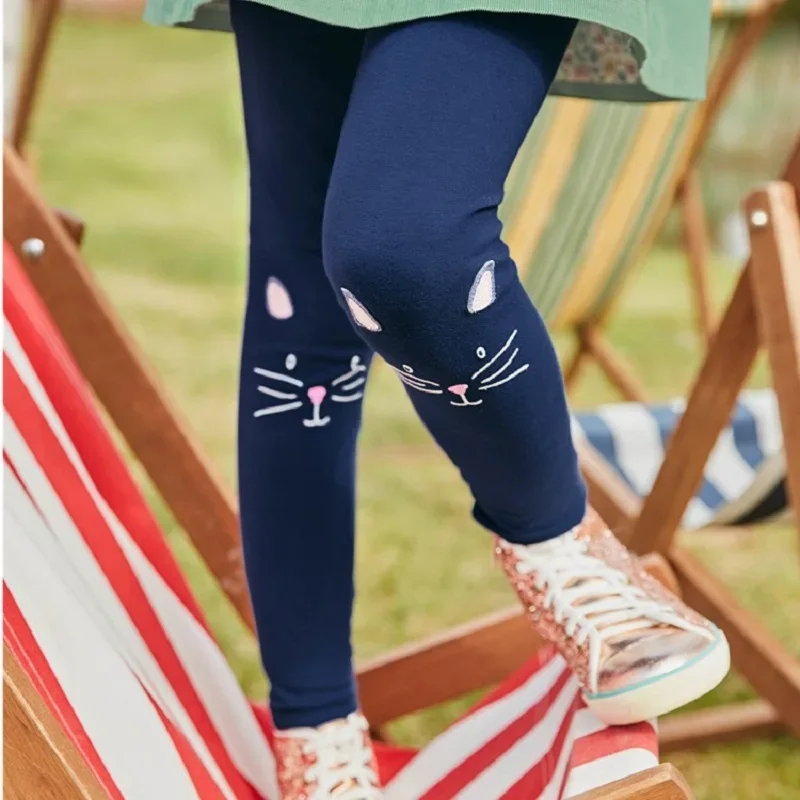 2 3 4 5 6 7Y Girls Leggings Cotton Girl's Trousers Girls Pants Skinny Print Cartoon Pattern Kids Children Leggings Trousers