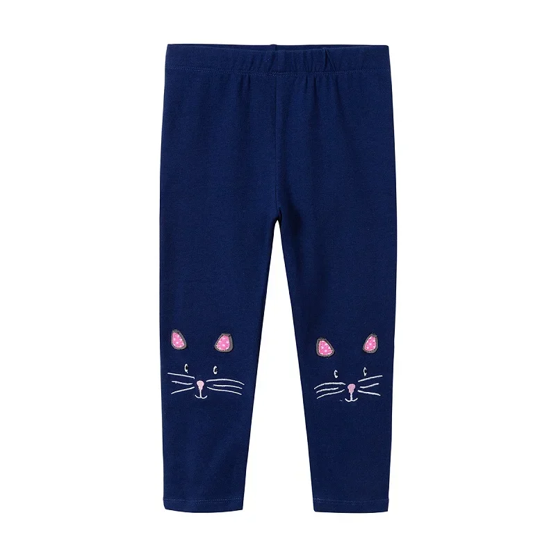 2 3 4 5 6 7Y Girls Leggings Cotton Girl's Trousers Girls Pants Skinny Print Cartoon Pattern Kids Children Leggings Trousers