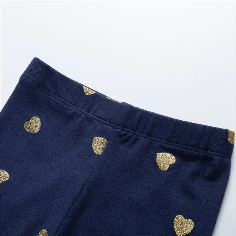 2 3 4 5 6 7Y Girls Leggings Cotton Girl's Trousers Girls Pants Skinny Print Cartoon Pattern Kids Children Leggings Trousers