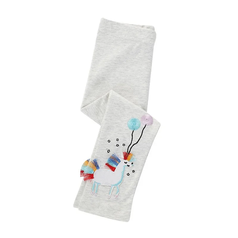 2 3 4 5 6 7Y Girls Leggings Cotton Girl's Trousers Girls Pants Skinny Print Cartoon Pattern Kids Children Leggings Trousers