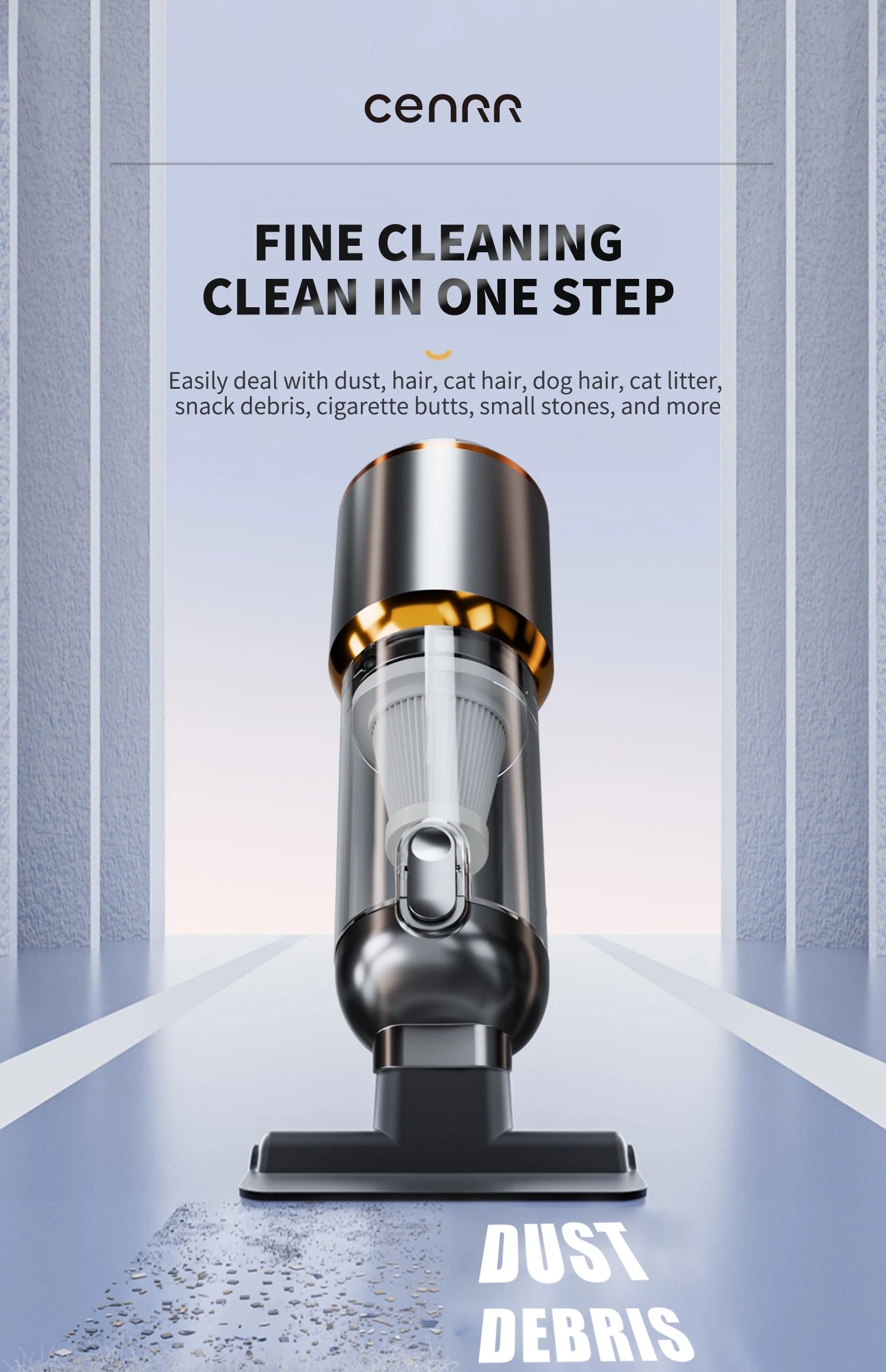CENRR NEW Car Vacuum Cleaner Mini Powerful 998000PA Portable Vacuum Cleaner for Handheld Blower Car Cleaner Home Appliance