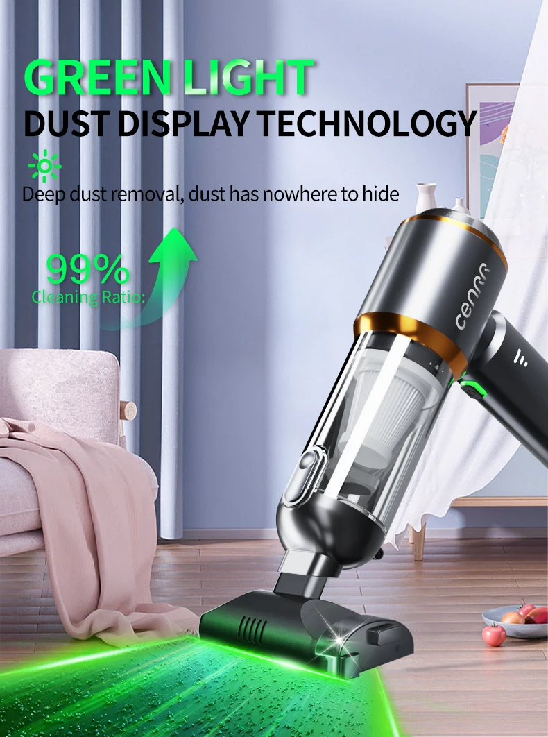 CENRR NEW Car Vacuum Cleaner Mini Powerful 998000PA Portable Vacuum Cleaner for Handheld Blower Car Cleaner Home Appliance