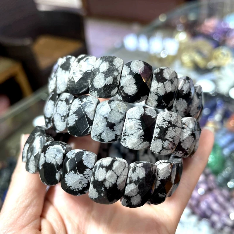New 10X12MM Natural Stone S-shaped Amethyst Agate Tiger Eye Crystal Bracelet for Men and Women, Simple and Fashionable Jewelry