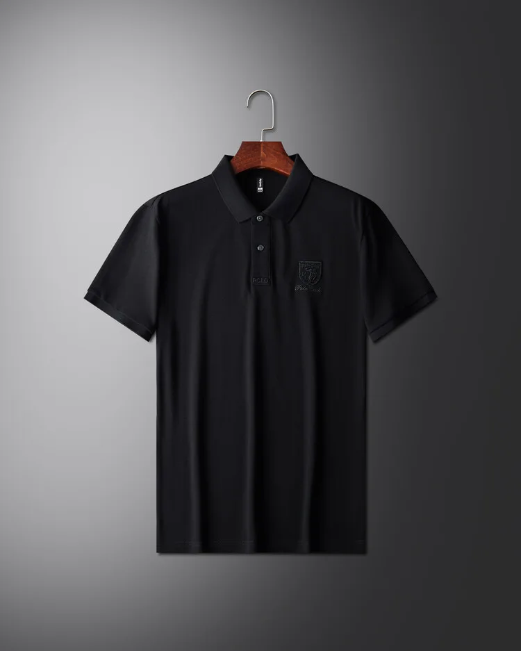 Designer's new fashionable short sleeve polo shirt men high-end brand embroidered T-shirt summer ice silk breathable casual top