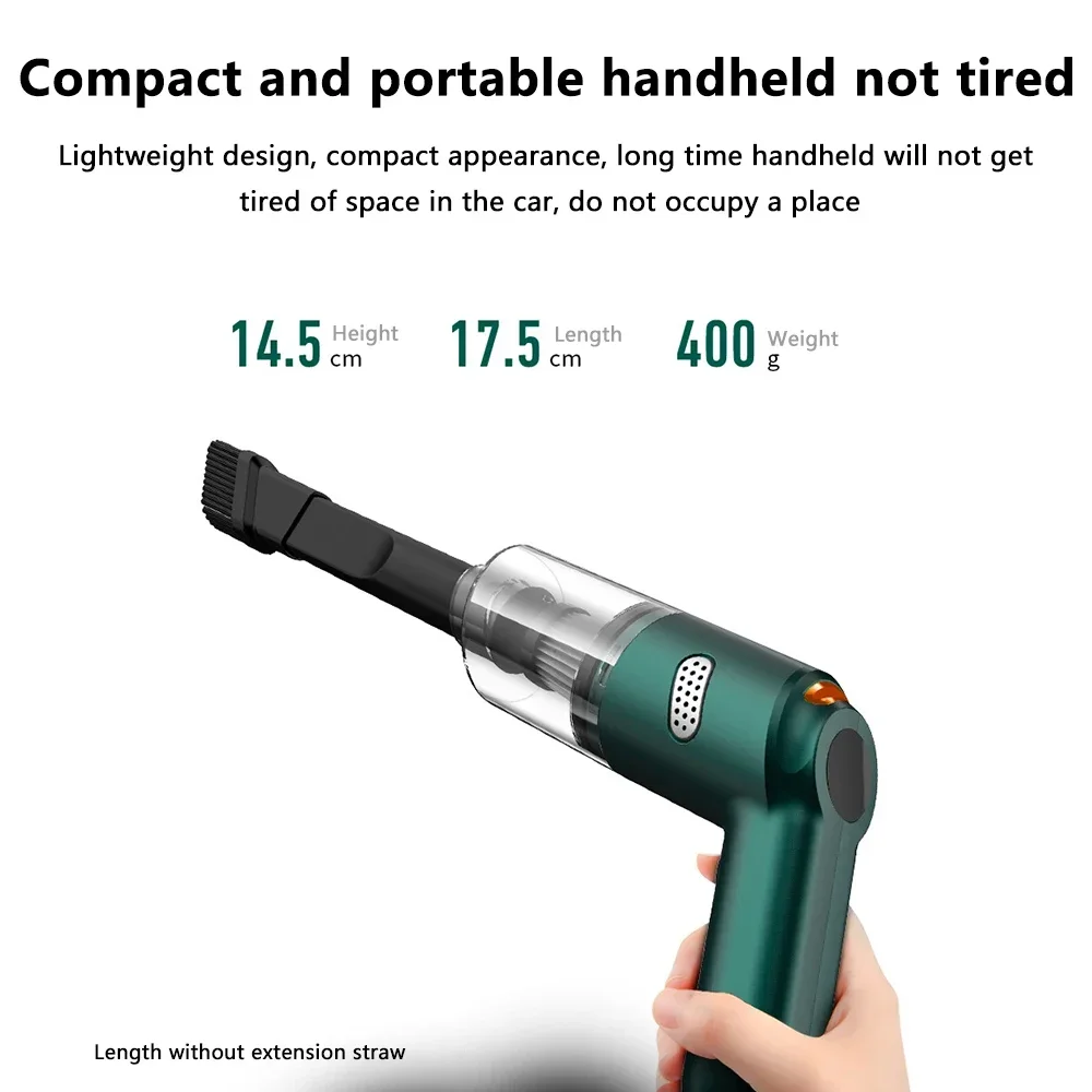 9500PaWireless Handheld Vacuum Cleaner Large Suction Car Vacuum Cleaner Household Mini Pet Hair Vacuum Cleaner Pet Hair Absorber