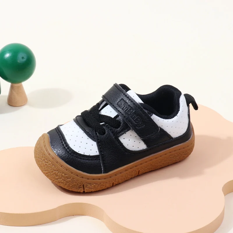Baby Shoes High Quality Toddler 1-5 Years Rubber Sole Anti-slip Soft PU for Boys and Girls Spring and Autum Style Ooydoor BM06