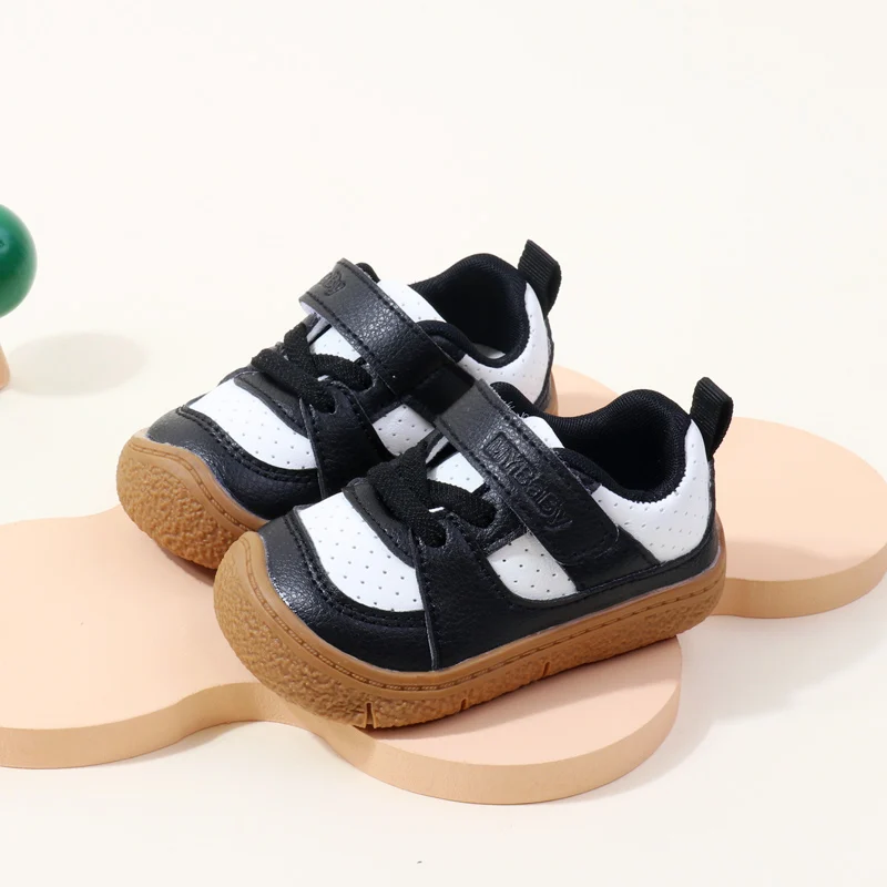 Baby Shoes High Quality Toddler 1-5 Years Rubber Sole Anti-slip Soft PU for Boys and Girls Spring and Autum Style Ooydoor BM06