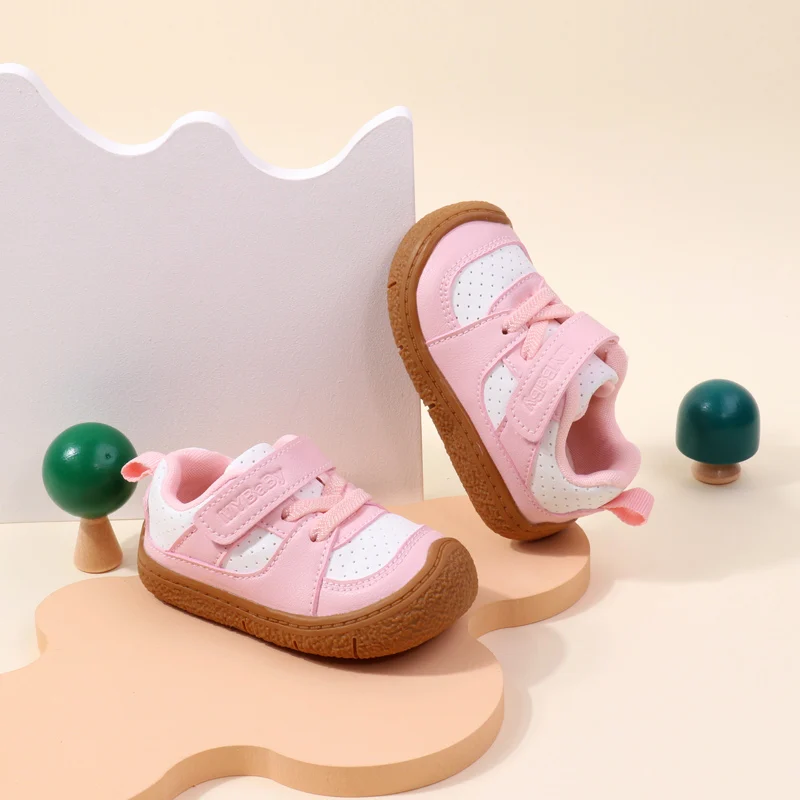 Baby Shoes High Quality Toddler 1-5 Years Rubber Sole Anti-slip Soft PU for Boys and Girls Spring and Autum Style Ooydoor BM06