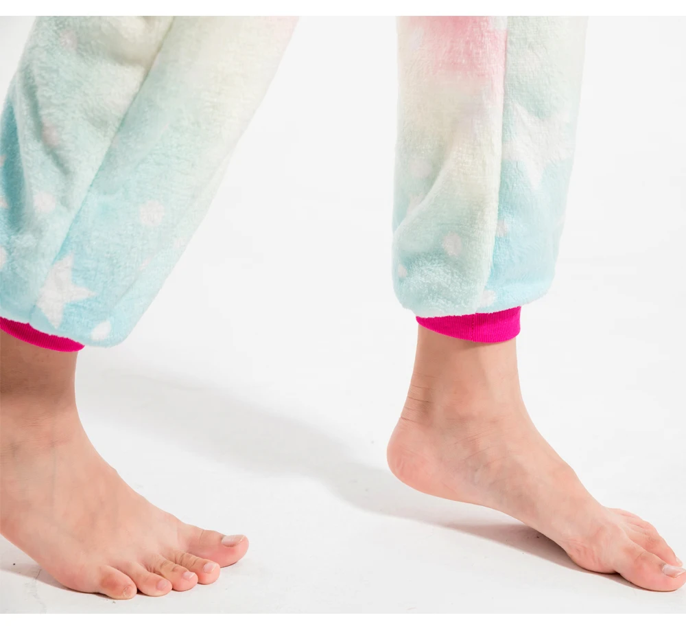 Kigurumi Kids Unicorn Pajamas Toddler Girl Pyjamas 2 to 3 4 5 6 7 8 9 10 11 12 Years Winter Flannel Warm Children Jumpsuits Pjs