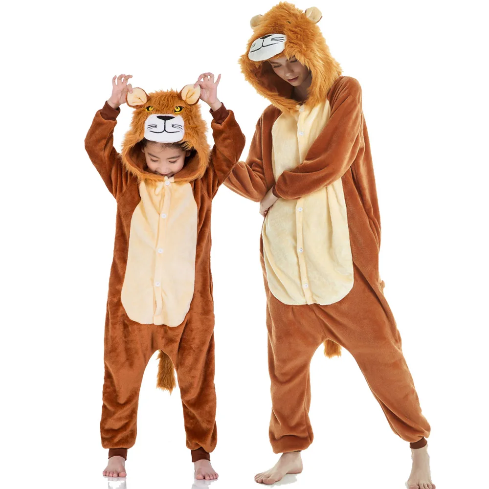 Kigurumi Kids Unicorn Pajamas Toddler Girl Pyjamas 2 to 3 4 5 6 7 8 9 10 11 12 Years Winter Flannel Warm Children Jumpsuits Pjs