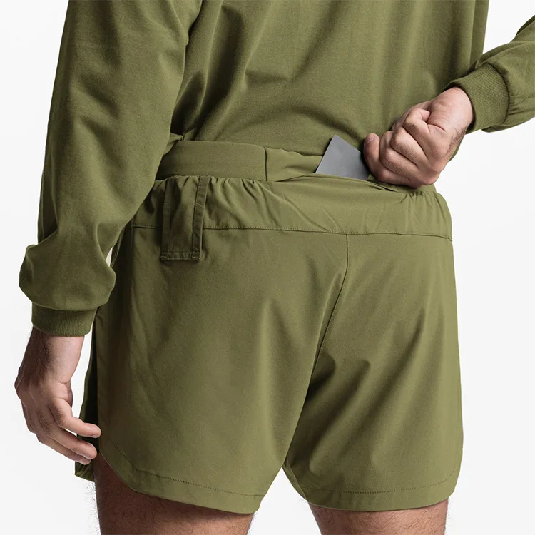 Summer Sports Shorts Fashion Brand Quick Dry Double Layer Casual Shorts Men's Outdoor Running Fitness Basketball Pants