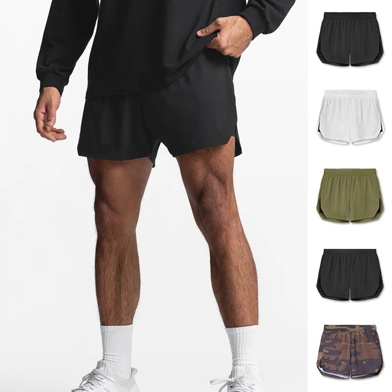 Summer Sports Shorts Fashion Brand Quick Dry Double Layer Casual Shorts Men's Outdoor Running Fitness Basketball Pants