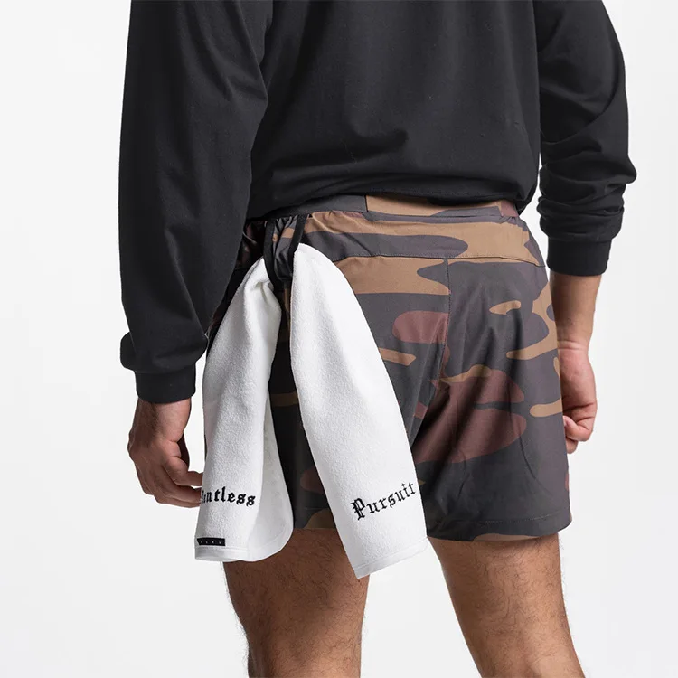 Summer Sports Shorts Fashion Brand Quick Dry Double Layer Casual Shorts Men's Outdoor Running Fitness Basketball Pants