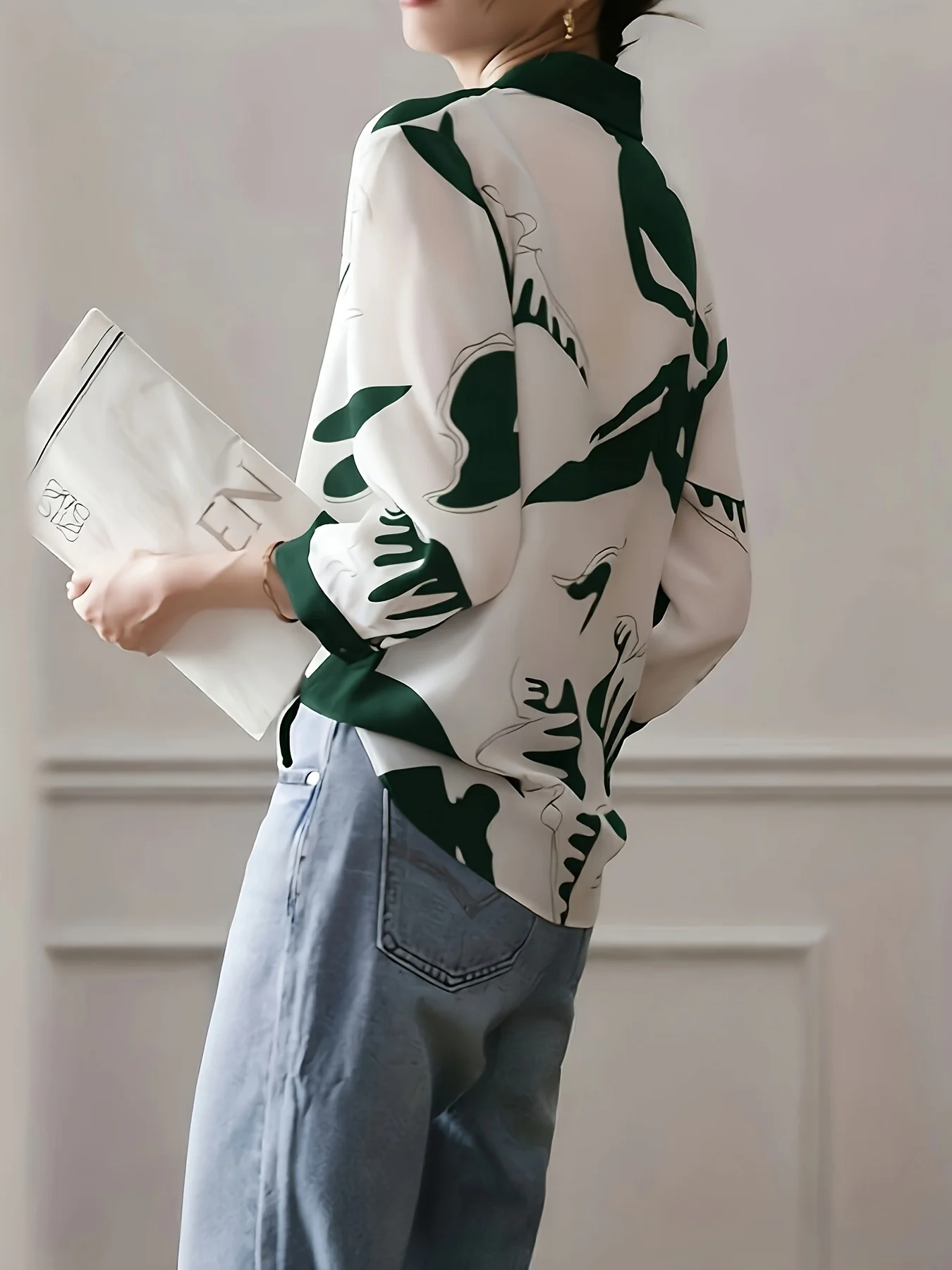 Fashion Luxury Ladies Shirt France Style Woman Printing Blouse Spring Summer Half Sleeve Tops Blusa Mujer