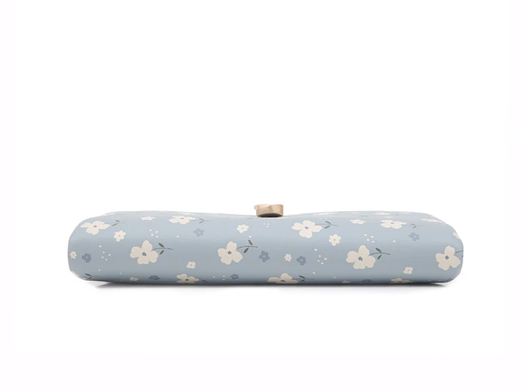 Long Handbag Female 2024 Spring/Summer New Korean PU Printed Zipper Buckle Collapsible Multi-Function Long Wallet Can Be Wrist M