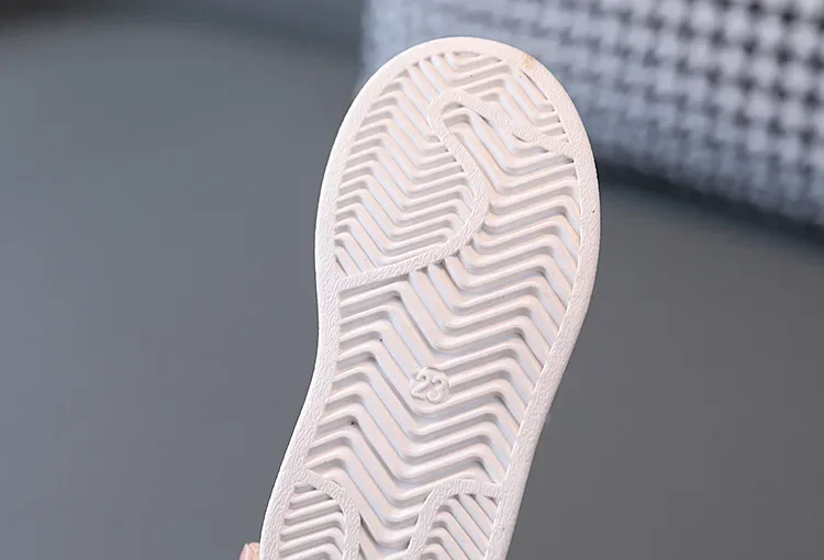 Children's Sneakers Kids Fashion Design White Non-slip Casual Shoes Boys Girls Hook Breathable Sneakers Toddler Outdoor Shoes