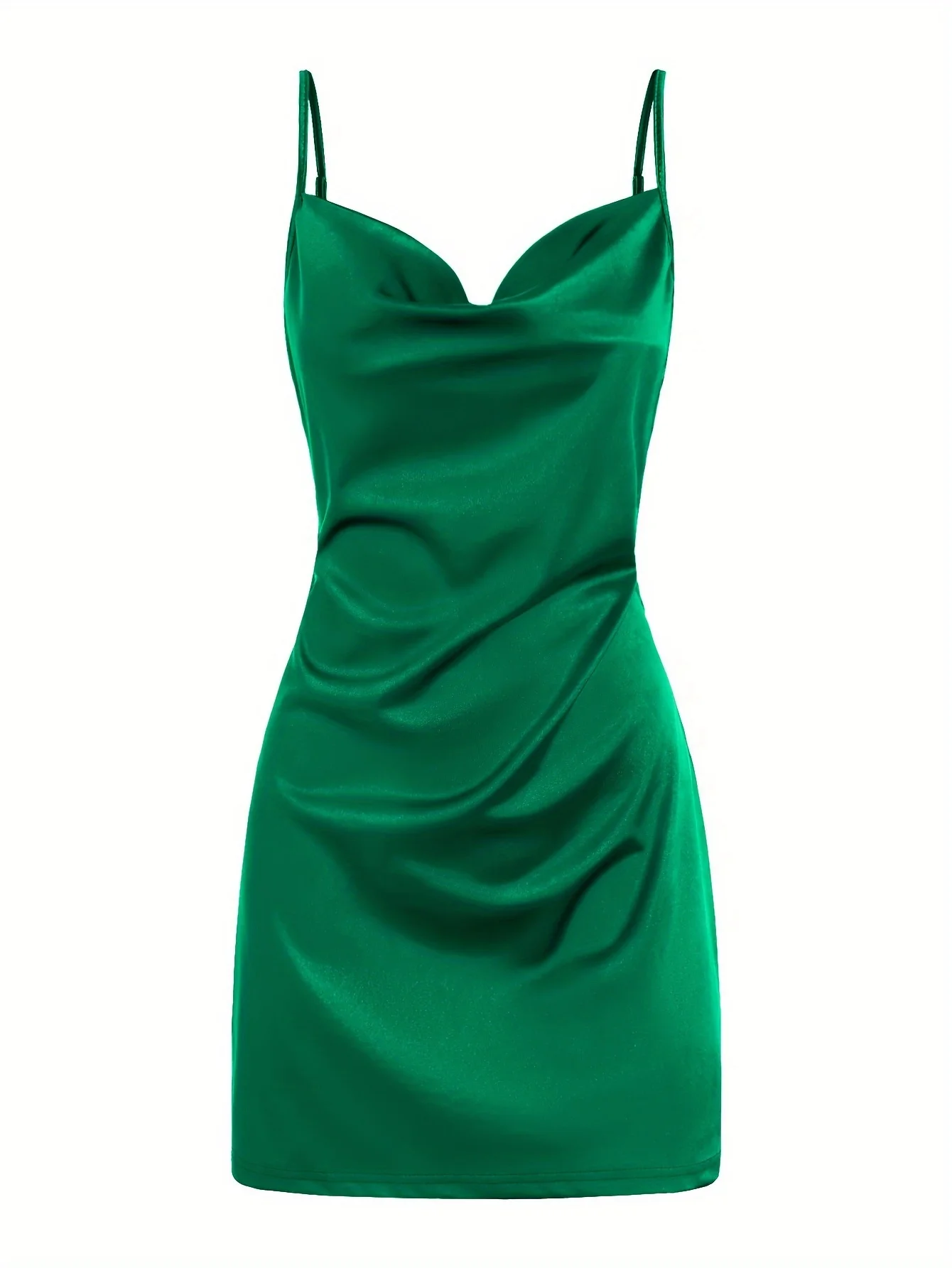 2024 Lady Va Voom Satin Hip Suspender Dress Women's