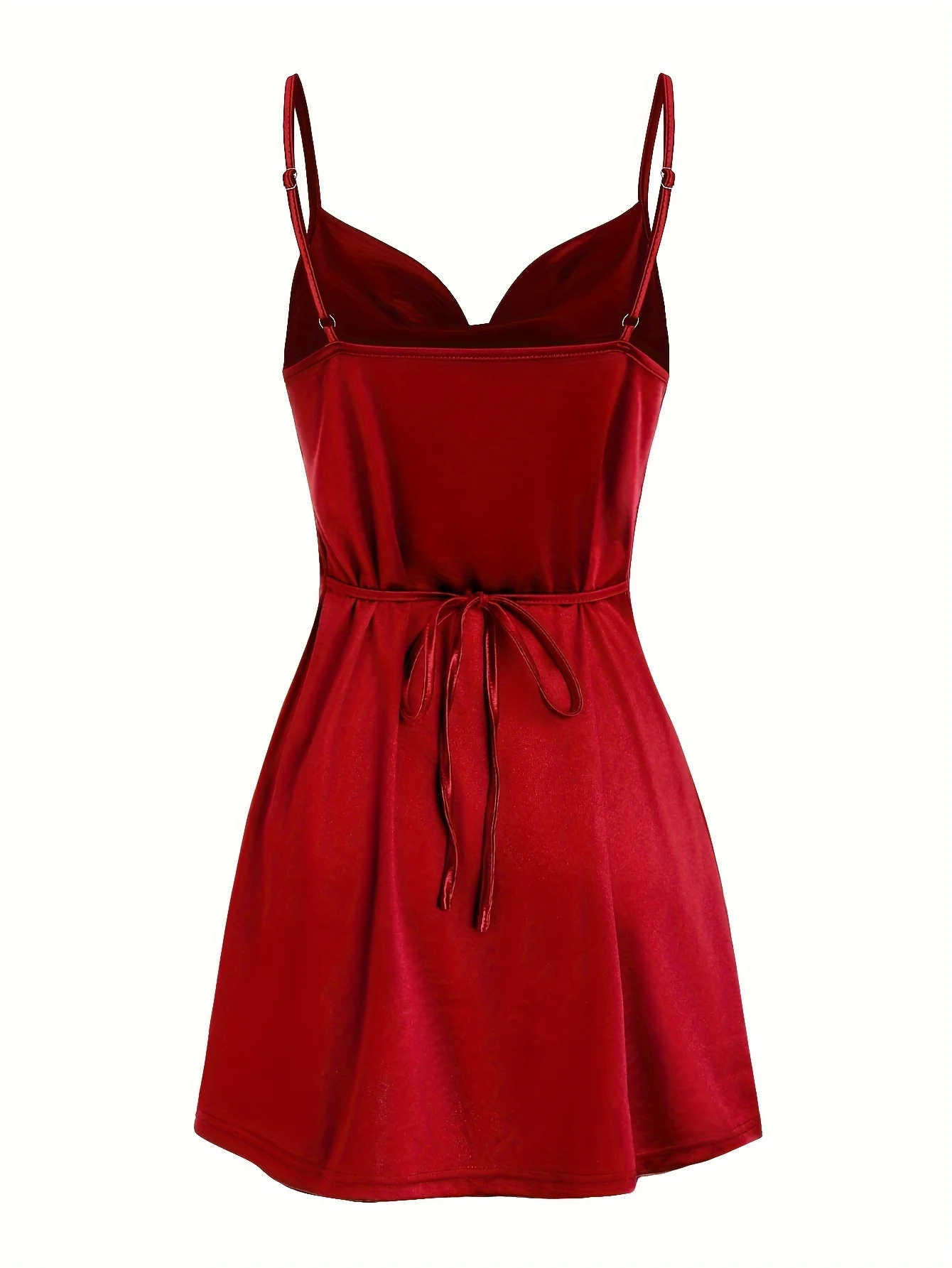 2024 Lady Va Voom Satin Hip Suspender Dress Women's