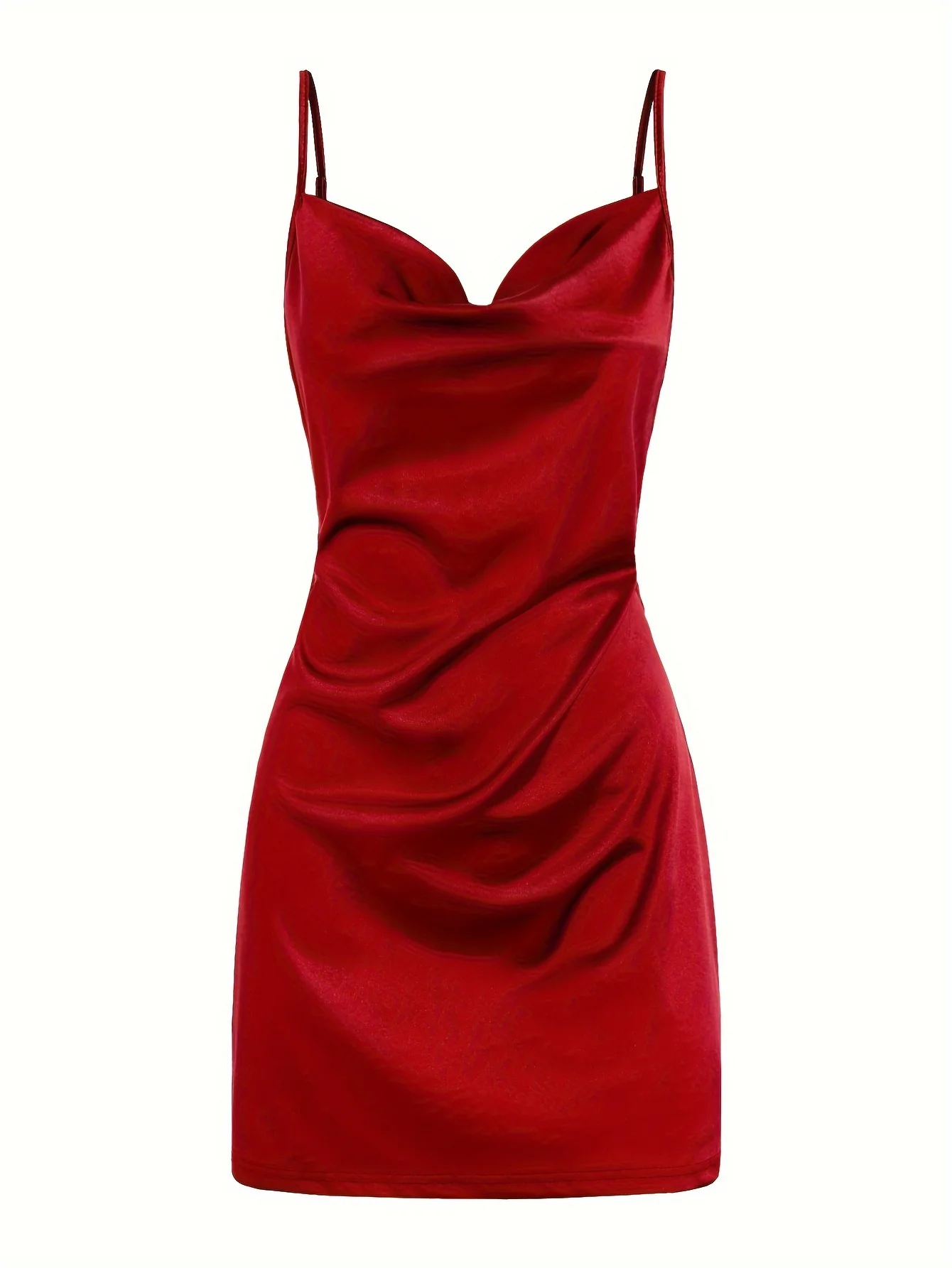 2024 Lady Va Voom Satin Hip Suspender Dress Women's
