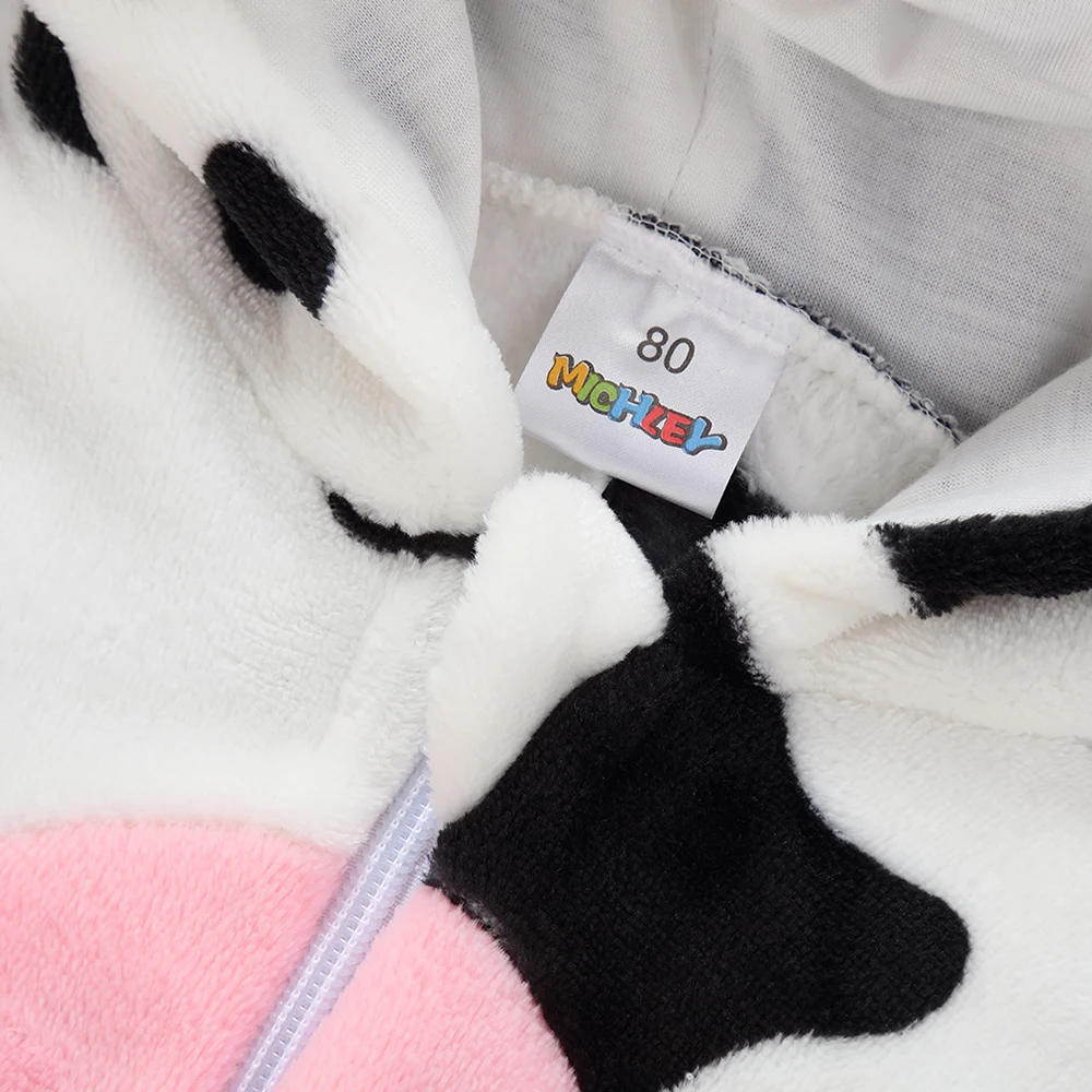 Toddler Boys Girls Kigurumi Pajamas 0-4 Years Children Sleepwear Winter Baby Rompers Infant Flannel Warm Clothes Animal Onesies