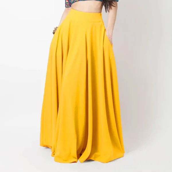 Korean Version of the New Half-Skirt Elastic Waist Plus-Size Women's Long Skirt High Waist Show Thin Skirt with a Wide Range