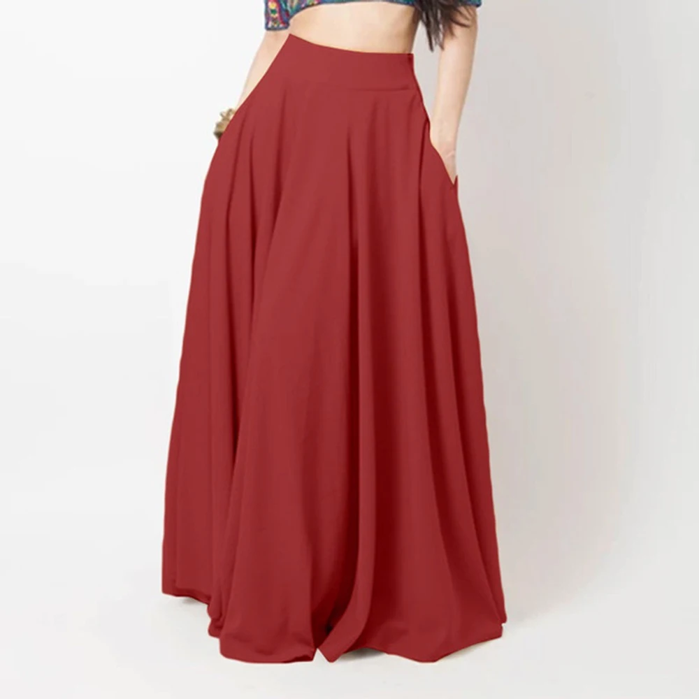 Korean Version of the New Half-Skirt Elastic Waist Plus-Size Women's Long Skirt High Waist Show Thin Skirt with a Wide Range