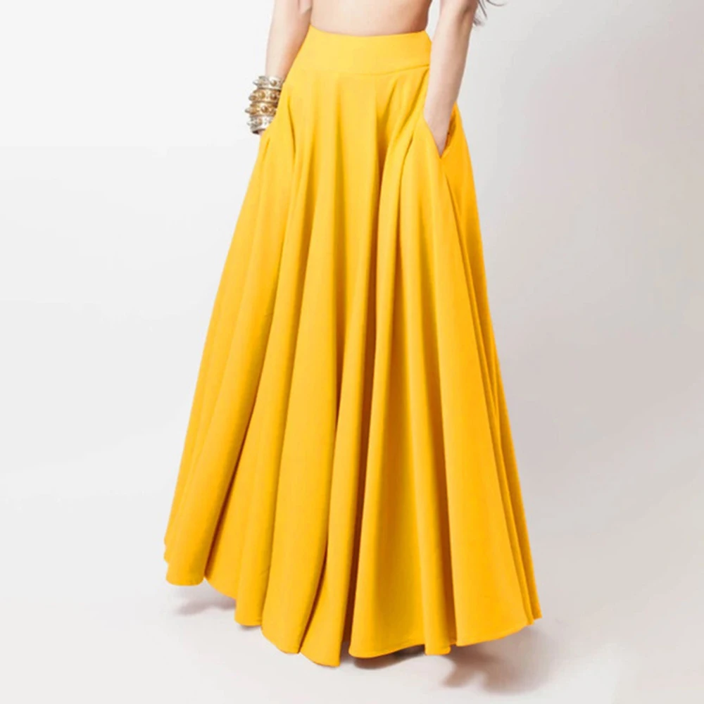 Korean Version of the New Half-Skirt Elastic Waist Plus-Size Women's Long Skirt High Waist Show Thin Skirt with a Wide Range