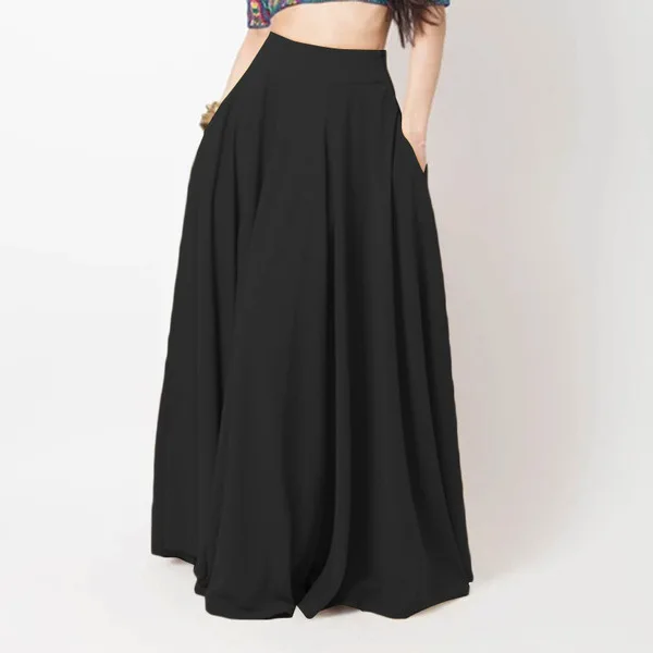 Korean Version of the New Half-Skirt Elastic Waist Plus-Size Women's Long Skirt High Waist Show Thin Skirt with a Wide Range
