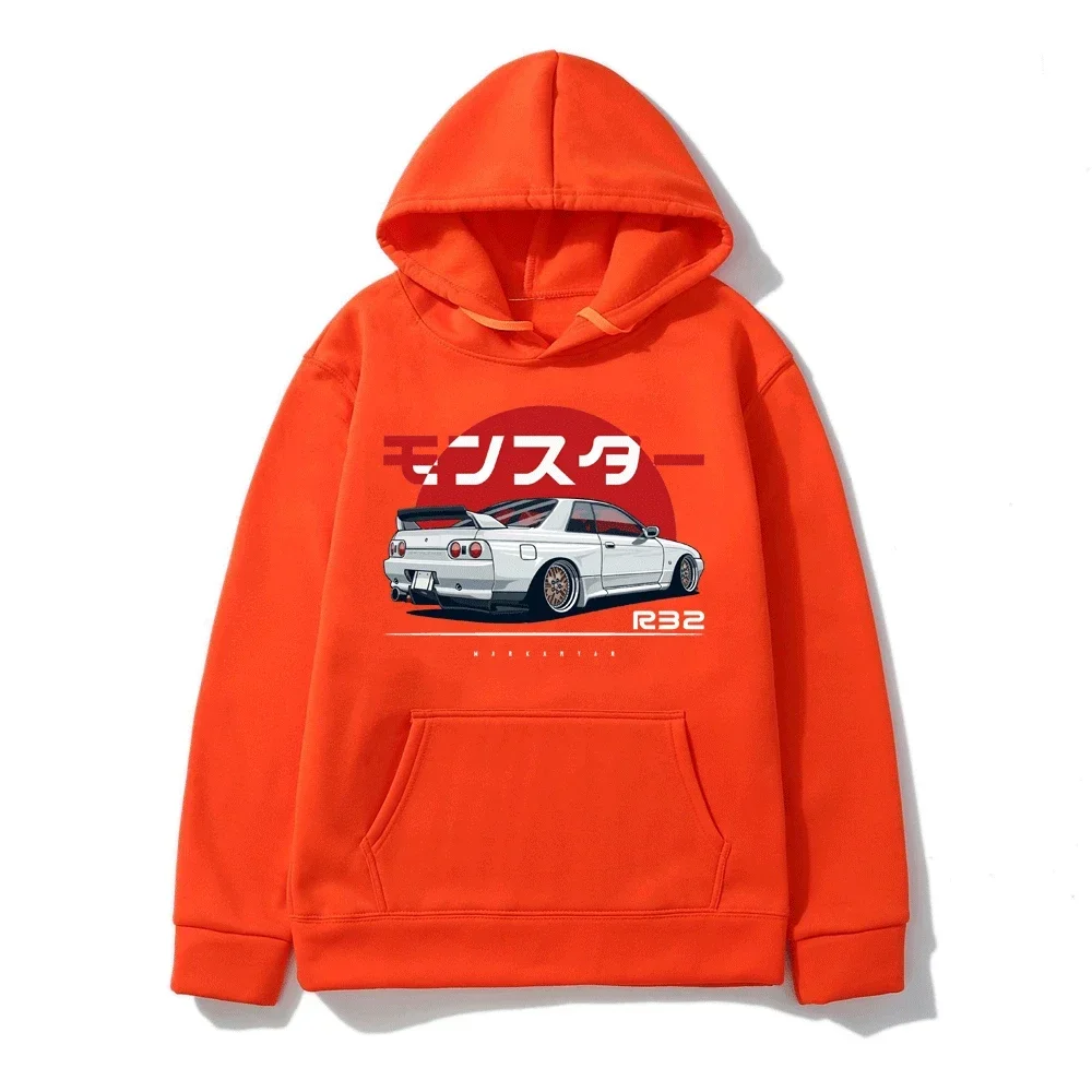 The r32 monster background line Print men/women knock on occasional sweatshirt popular sweatshirt S-3XL fashion
